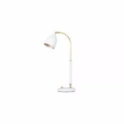 Belid Deluxe 4076 Hvid/messing - Bordlampe