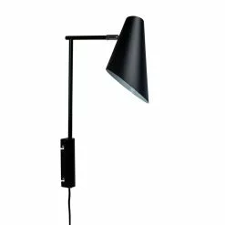 DybergLarsen Dyberg Larsen CALE Wall Lamp W/rod Matt Black -Indendørs Belysning Salgsbutik dyberg larsen cale wall lamp wrod matt black 4
