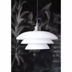 DybergLarsen Dyberg Larsen DL20 Opal/Chrome Pendant -Indendørs Belysning Salgsbutik dyberg larsen dl20 opalchrome pendant 2