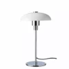 DybergLarsen Dyberg Larsen Opera Table Lamp Opal Plated Chrome D24 -Indendørs Belysning Salgsbutik dyberg larsen opera table lamp opal plated chrome d24