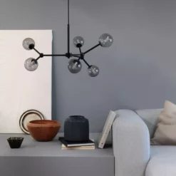 DybergLarsen Dyberg Larsen Space Chandelier Smoke - 7242 6 DybergLarsen Dyberg Larsen Space Chandelier Smoke - 7242 -Indendørs Belysning Salgsbutik dyberg larsen space chandelier smoke 7242 1