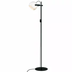 Halo Design D.C Gulvlampe 1L Ø18 E27, Opalic M. Eg-Sort - VAREN ER UDGÅET