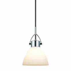 Halo Design DENVER Pendel Ø15 Opal Glas/krom - 716791 - VAREN ER UDGÅET