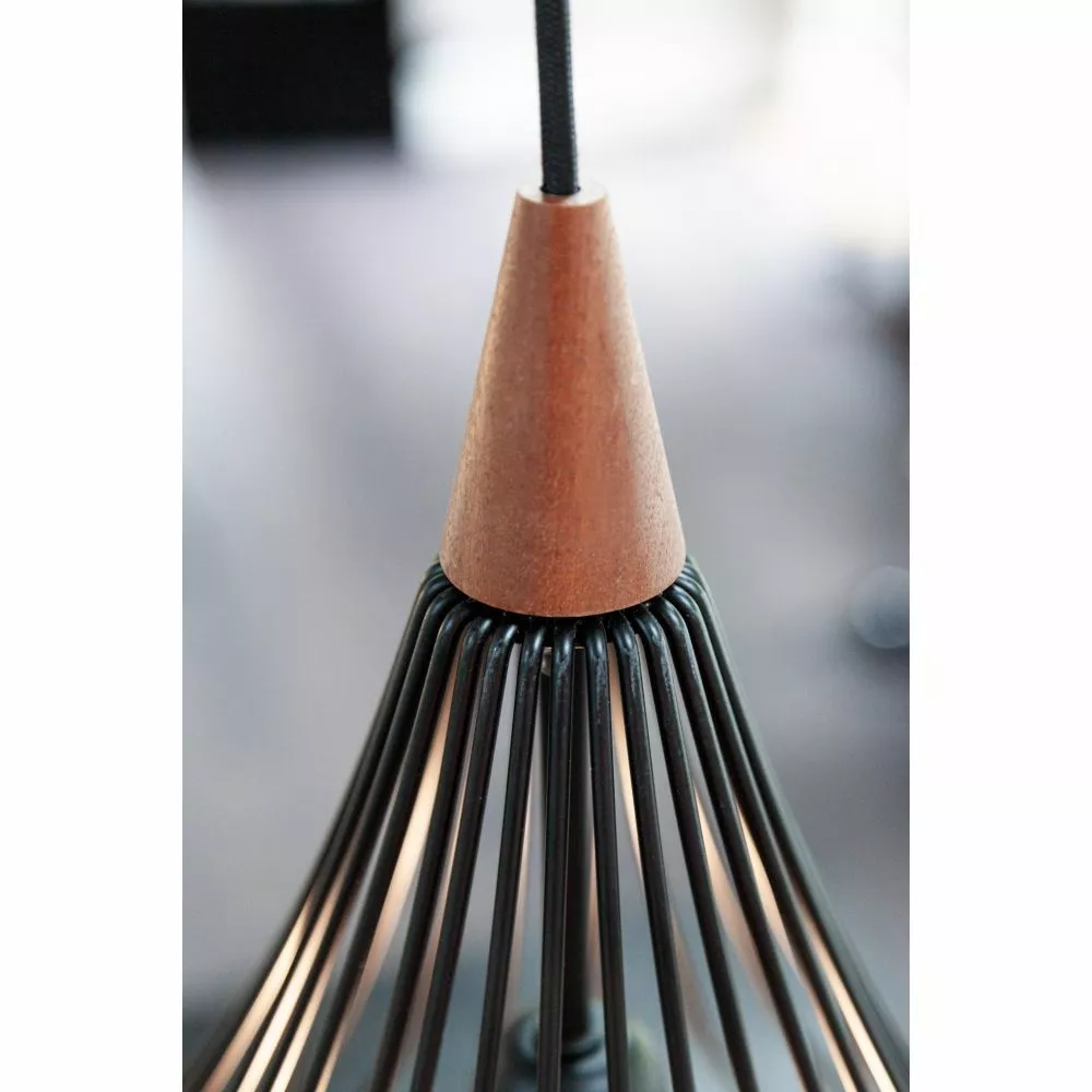 Halo Design DROPS Pendel Ø38 /sort/mørk-træ 5 Halo Design DROPS Pendel Ø38 /sort/mørk-træ - Billede 3