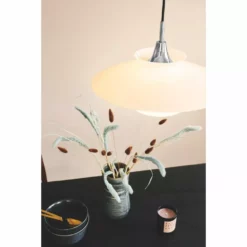 Halo Design SCANDINAVIA Pendel Ø40 Opal/krom - 733651 -Indendørs Belysning Salgsbutik halo design scandinavia pendel 40 opalkrom 733651 2