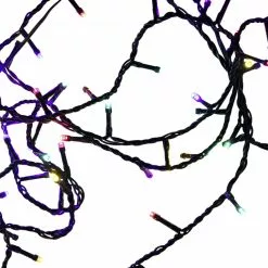 Marcato Lyskæde, 120led Flerfarvet Lys Mørkegrøn 595cm