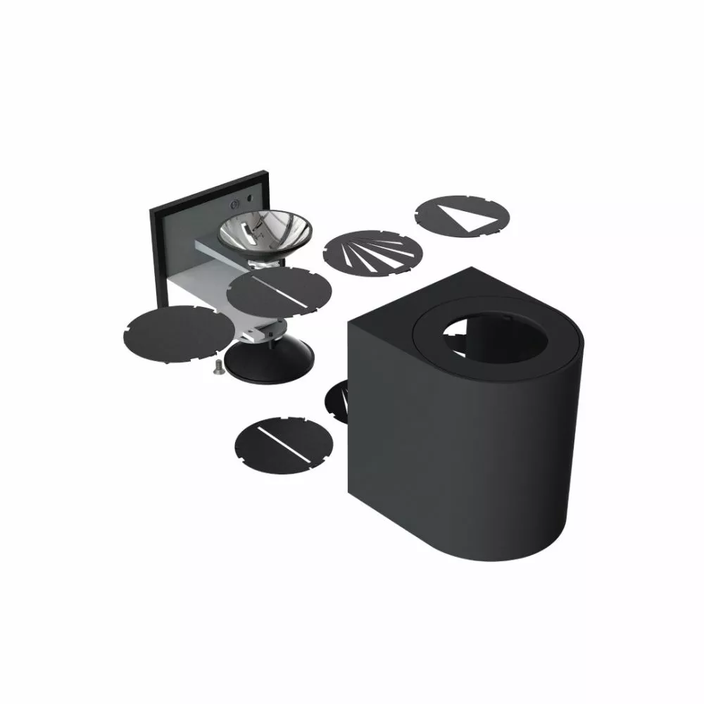 Nordlux Canto 2 - Væglampe - Grå 5 Nordlux Canto 2 - Væglampe - Grå - Billede 3