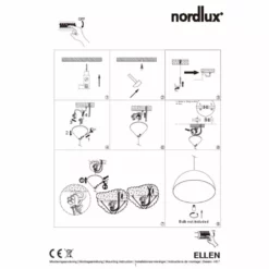 Nordlux Ellen 40 Pendel E27 Sort Lampe -Indendørs Belysning Salgsbutik nordlux ellen 40 pendel e27 sort lampe 4