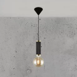 Nordlux Galloway - Pendel - Sort/Messing -Indendørs Belysning Salgsbutik nordlux galloway pendel sortmessing 2