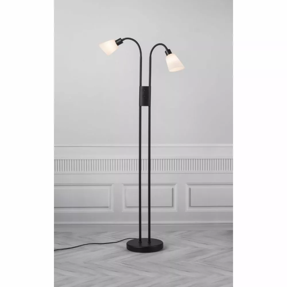 Nordlux Molli Double - Gulvlampe - Sort 5 Nordlux Molli Double - Gulvlampe - Sort - Billede 3