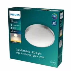 Philips Signify Philips BALANCE Funktionel LED Loftlampe I Nikkel Metal/plastik - CL257 EC RD 17W 27K N HV IP44 06 -Indendørs Belysning Salgsbutik philips balance funktionel led loftslampe i nikkel metalplastik cl257 ec rd 17w 27k n hv ip44 06 2