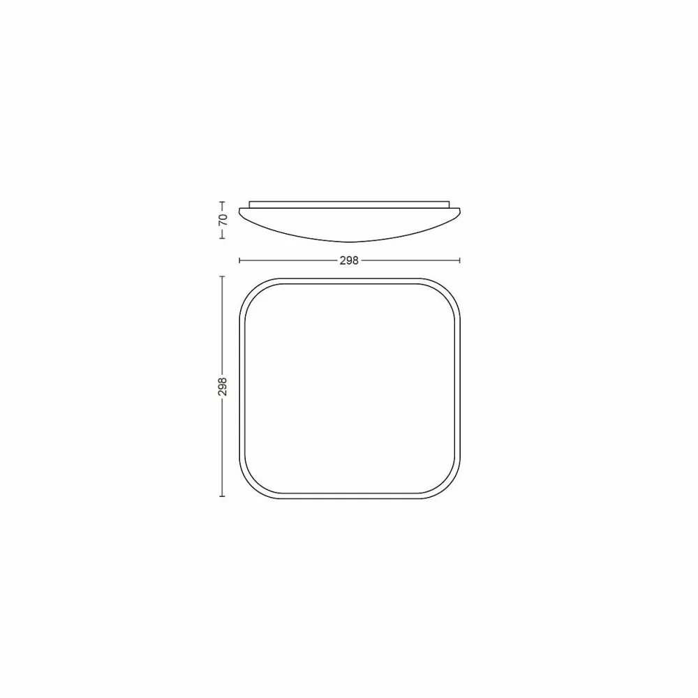 Philips Signify Philips CAVANAL 27K SQ Loftlampe Lamp White 1x18W 12 Philips Signify Philips CAVANAL 27K SQ Loftlampe Lamp White 1x18W - Billede 10