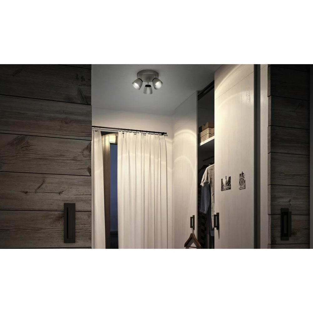 Philips Signify Philips County Plate/spiral Nikkel 3x4w 4 Philips Signify Philips County Plate/spiral Nikkel 3x4w - Billede 2