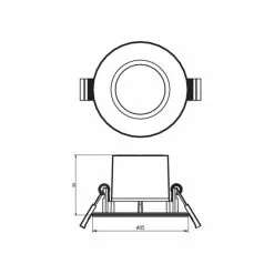 Philips Signify Philips DIVE Funktionel LED Indbygningsspots I Sort Metal/plastik - SL261 RD 070 5.5W 27K BL IP65R 3PK -Indendørs Belysning Salgsbutik philips dive funktionel led indbygningsspots i sort metalplastik sl261 rd 070 55w 27k bl ip65r 3pk 4