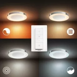 Philips Hue Adore Loftslampe Til Badeværelset - Bluetooth - 8718696175811 -Indendørs Belysning Salgsbutik philips hue adore loftslampe til badevaerelset bluetooth 8718696175811 2