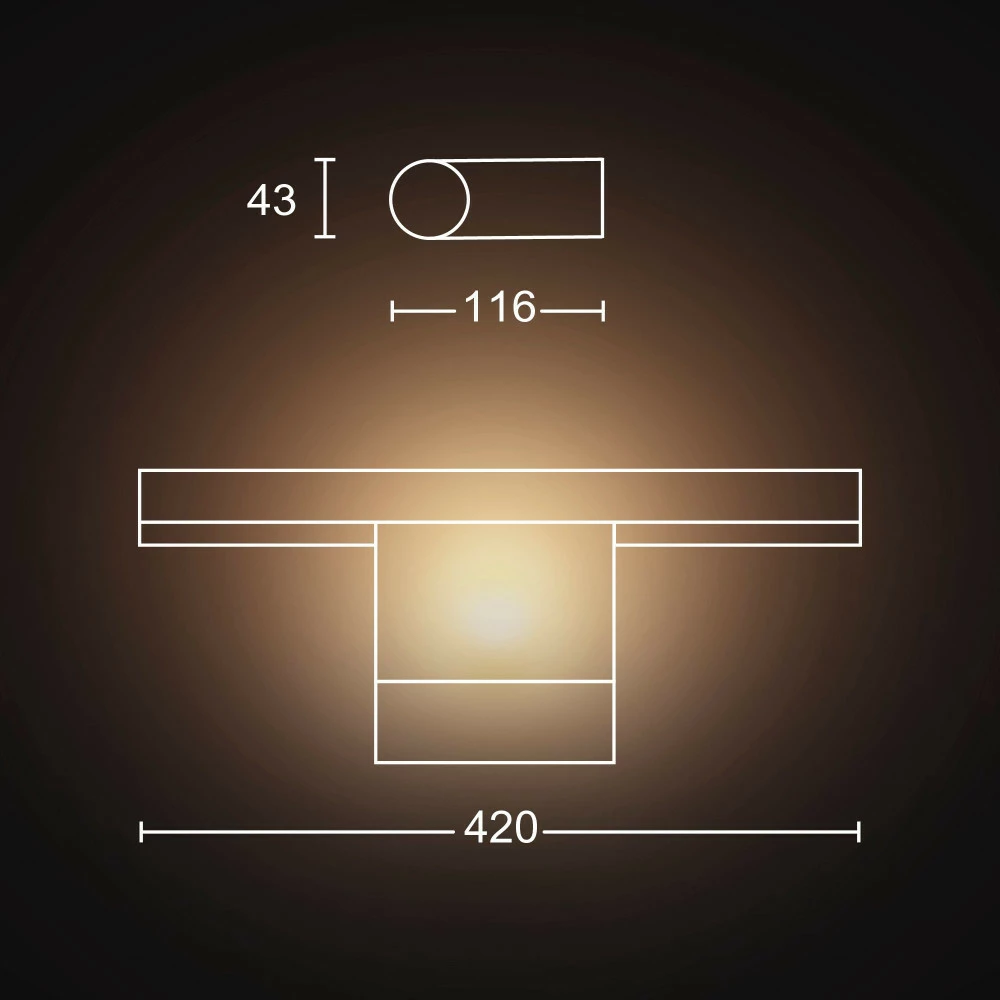 Philips Hue Adore Væglampe Til Badeværelset - 8718696170823 4 Philips Hue Adore Væglampe Til Badeværelset - 8718696170823 - Billede 2