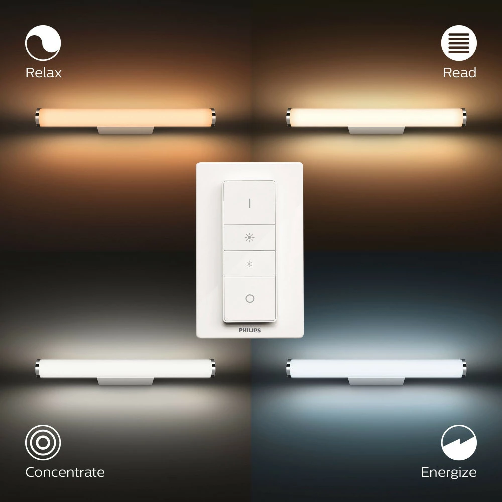 Philips Hue Adore Væglampe Til Badeværelset - 8718696170823 5 Philips Hue Adore Væglampe Til Badeværelset - 8718696170823 - Billede 3