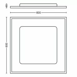 Philips Hue Aurelle Firkantet Loftslampe Hvid 55W 230V - VAREN ER UDGÅET -Indendørs Belysning Salgsbutik philips hue aurelle firkantet loftslampe hvid 55w 230v 12