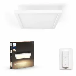 Philips Hue Aurelle Loftslampe Firkantet Lille Hvid 28W 230V -Indendørs Belysning Salgsbutik philips hue aurelle loftslampe hvid 28w 230v 3