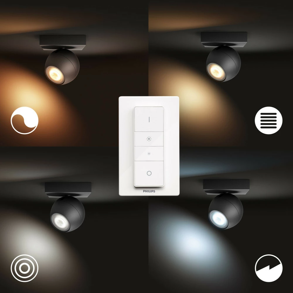 Philips Hue Buckram Enkelt Spot - Bluetooth - 8718696175743 6 Philips Hue Buckram Enkelt Spot - Bluetooth - 8718696175743 - Billede 4