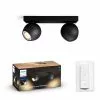 Philips Hue Buckram Hue Bar/tube Sort 2x5W 230V - 929003047901 2 Philips Hue Buckram Hue Bar/tube Sort 2x5W 230V - 929003047901 -Indendørs Belysning Salgsbutik philips hue buckram hue bartube sort 2x5w 230v 929003047901