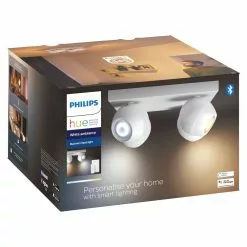 Philips Hue Buckram Hue Plate/spiral White 4x5W 230V White Ambience -Indendørs Belysning Salgsbutik philips hue buckram hue platespiral white 4x5w 230v white ambience 3
