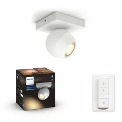 Philips Hue Buckram Hue Single Spot Hvid 1x5W 230V - 929003048601