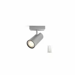 Philips Hue Buratto Enkelt Spot Aluminium 1x5.5W 240 -Indendørs Belysning Salgsbutik philips hue buratto enkelt spot aluminium 1x55w 240 2