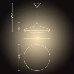 Philips Hue Cher Pendel - Bluetooth - 8718696175095 -Indendørs Belysning Salgsbutik philips hue cher pendel bluetooth 8718696175095 4