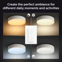 Philips Hue Enrave S Loftslampe Hvid - 915005996401 -Indendørs Belysning Salgsbutik philips hue enrave s loftslampe hvid 915005996401 2