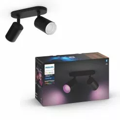 Philips Hue Fugato Plate/spiral Sort 2x5.7W 230V