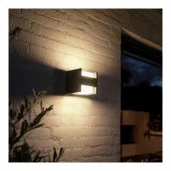 Philips Hue Fuzo Hue White EU Wall Lantern SQR D/I White -Indendørs Belysning Salgsbutik philips hue fuzo hue white eu wall lantern sqr di white 3
