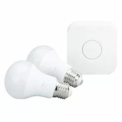 Philips Hue Hvid 9,5W E27 Startpakke 2 Pærer Og Bro