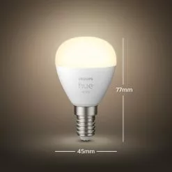 Philips Hue Krone E14 Pære, P45 - Bluetooth - 8719514266889 -Indendørs Belysning Salgsbutik philips hue krone e14 paere p45 bluetooth 8719514266889 6