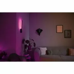 Philips Hue Liane Hue Væglampe Sort 1x12W 24V -Indendørs Belysning Salgsbutik philips hue liane hue vaeglampe sort 1x12w 24v 3