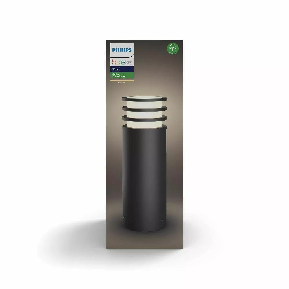 Philips Hue Lucca Udendørs Bedlampe Anthracite 1x9.5W 230V 3 Philips Hue Lucca Udendørs Bedlampe Anthracite 1x9.5W 230V