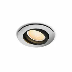 Philips Hue Milliskin Hue Recessed R. Aluminium 1x5W - 929003047001 -Indendørs Belysning Salgsbutik philips hue milliskin hue recessed r aluminium 1x5w 929003047001 1
