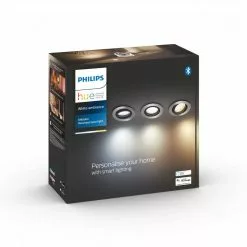 Philips Hue Milliskin Hue Recessed R. Aluminium 3x5W - 929003045101 -Indendørs Belysning Salgsbutik philips hue milliskin hue recessed r aluminium 3x5w 929003045101 16