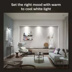 Philips Hue Milliskin Hue Recessed R. Aluminium 3x5W - 929003045101 -Indendørs Belysning Salgsbutik philips hue milliskin hue recessed r aluminium 3x5w 929003045101 2