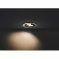 Philips Hue MILLISKIN Indbygningsspot Aluminium 1x5.5W 230V Med Fjernbetjening - Rund -Indendørs Belysning Salgsbutik philips hue milliskin indbygningsspot aluminium 1x55w 230v med fjernbetjening rund 14