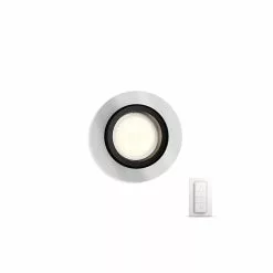 Philips Hue MILLISKIN Indbygningsspot Aluminium 1x5.5W 230V Med Fjernbetjening - Rund -Indendørs Belysning Salgsbutik philips hue milliskin indbygningsspot aluminium 1x55w 230v med fjernbetjening rund 5