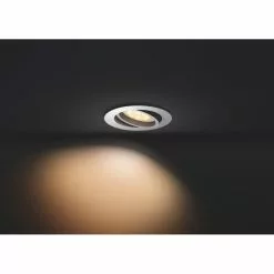Philips Hue MILLISKIN Indbygningsspot Hvid 1x5.5W 230V Med Fjernbetjening - Rund -Indendørs Belysning Salgsbutik philips hue milliskin indbygningsspot hvid 1x55w 230v med fjernbetjening rund 16
