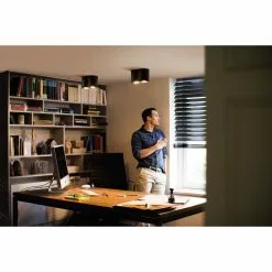 Philips Hue Pillar Hue Plate/spiral Sort 2x5W 230V - 929003046401 -Indendørs Belysning Salgsbutik philips hue pillar hue platespiral sort 2x5w 230v 929003046401 9