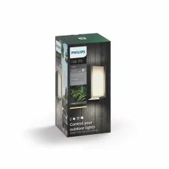 Philips Hue Turaco Væglampe Anthracite 1x9.5W -Indendørs Belysning Salgsbutik philips hue turaco vaeglampe anthracite 1x95w 8