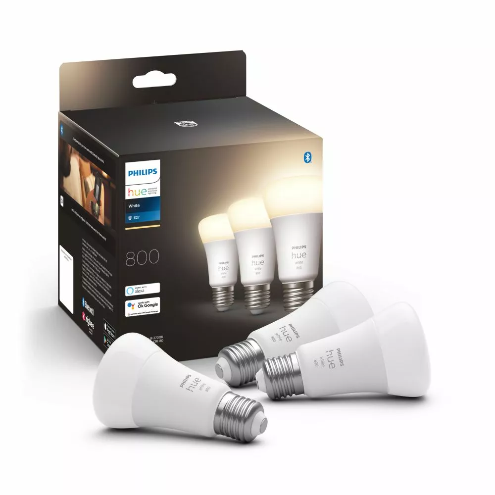 Philips Hue White 9W A60 E27 3P - 929001821627 5 Philips Hue White 9W A60 E27 3P - 929001821627 - Billede 3
