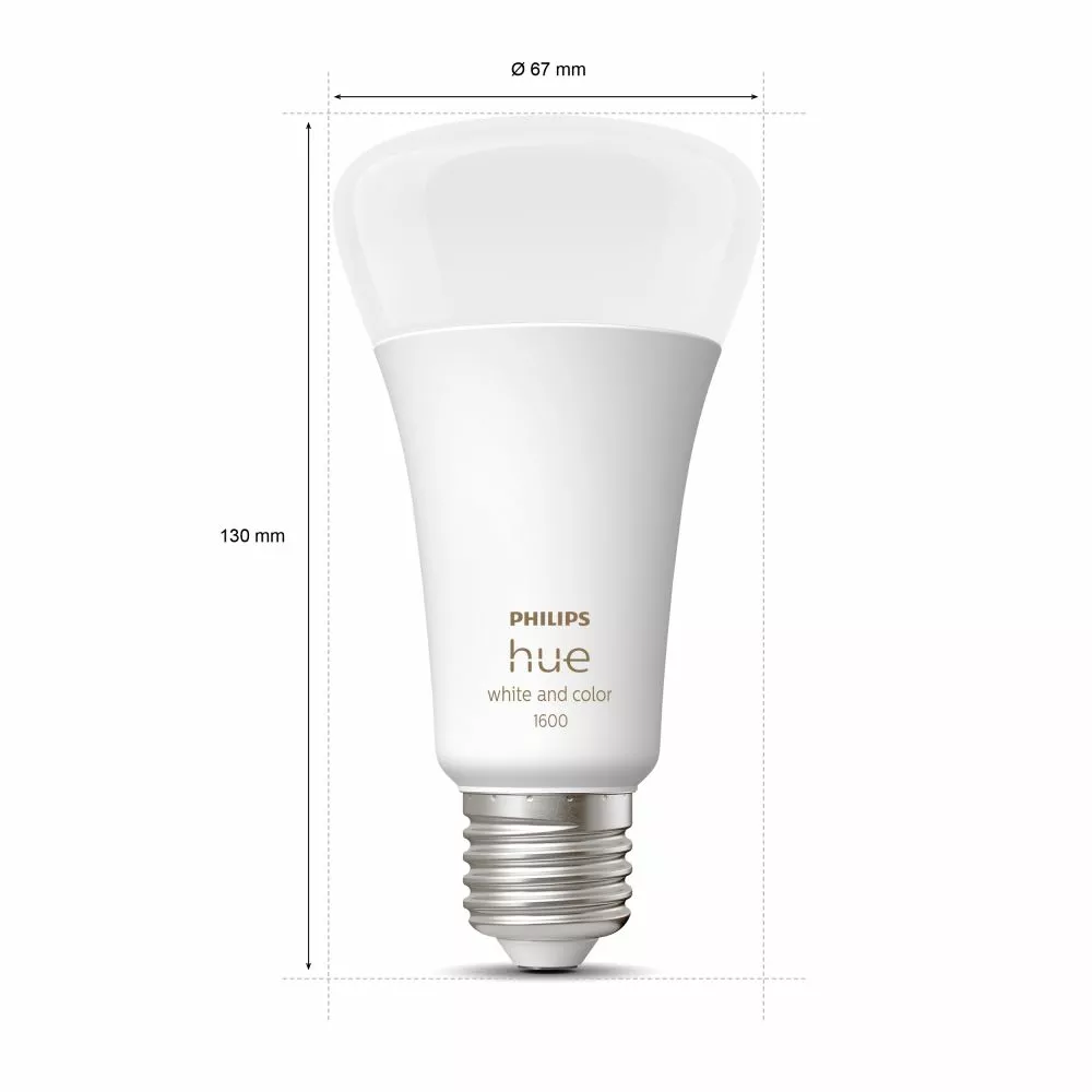 Philips Hue White Color Ambience 13.5W A67 E27 R - 929002471601 6 Philips Hue White Color Ambience 13.5W A67 E27 R - 929002471601 - Billede 4