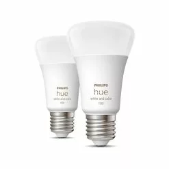 Philips Hue White Color Ambience 9W A60 E27 2P - 929002468802 -Indendørs Belysning Salgsbutik philips hue white color ambience 9w a60 e27 2p 929002468802 3