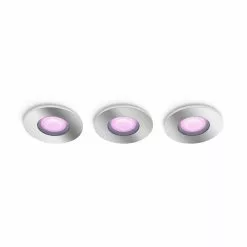 Philips Hue Xamento Hue Recessed Chrome 3x5.7W - 929003074801 -Indendørs Belysning Salgsbutik philips hue xamento hue recessed chrome 3x57w 929003074801 3
