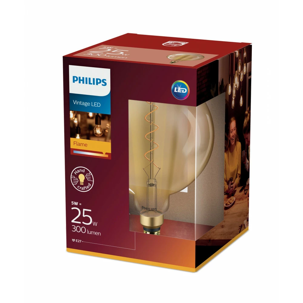 Philips LED Classic Giant Filament 25W Stor Standard E27 Guld Ikke Dæmpbar 1 Stk - 8718696768082 4 Philips LED Classic Giant Filament 25W Stor Standard E27 Guld Ikke Dæmpbar 1 Stk - 8718696768082 - Billede 2