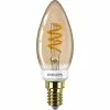 Philips LED Classic Spiral Filament 15W Kerte E14 Guld Dæmpbar 1 Stk - 8718699676131 -Indendørs Belysning Salgsbutik philips led classic spiral filament 15w kerte e14 guld daempbar 1 stk 8718699676131